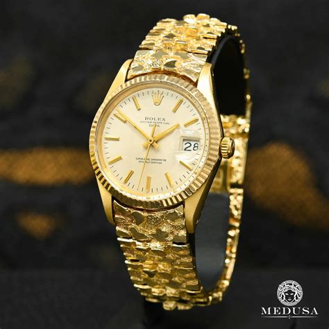 mens gold nugget rolex watch|Rolex day date 36 cost.